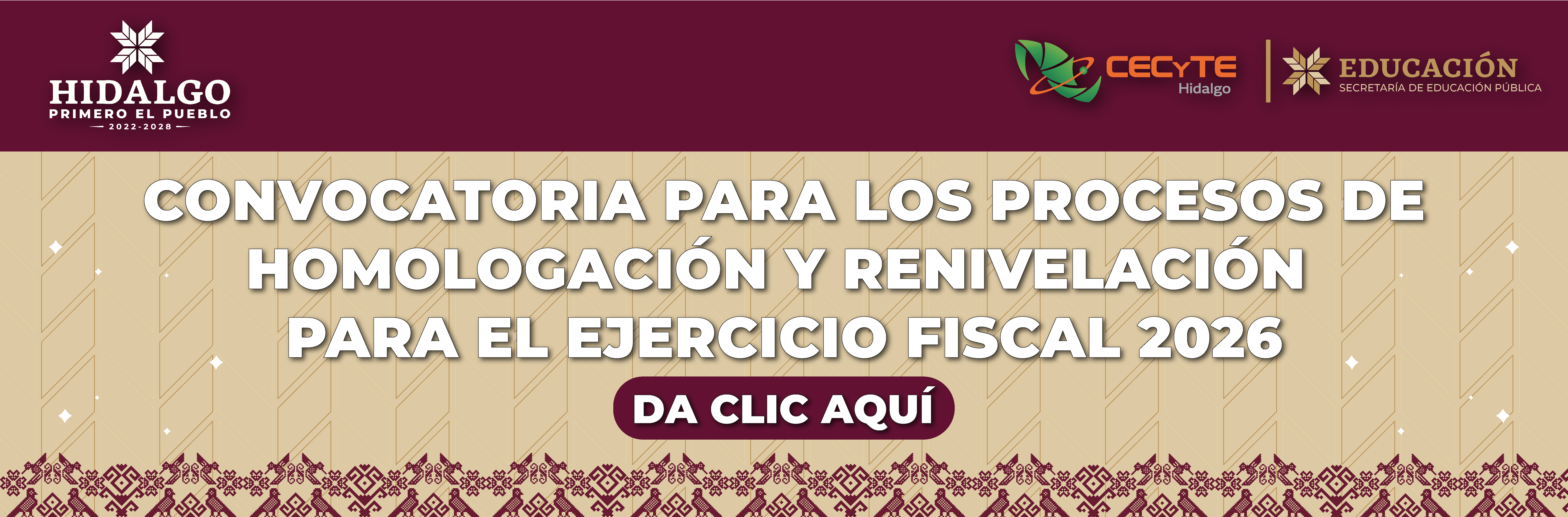 Convocatoria Para Los Procesos De Homologación Y Renivelación Para El Ejercicio Fiscal 2026